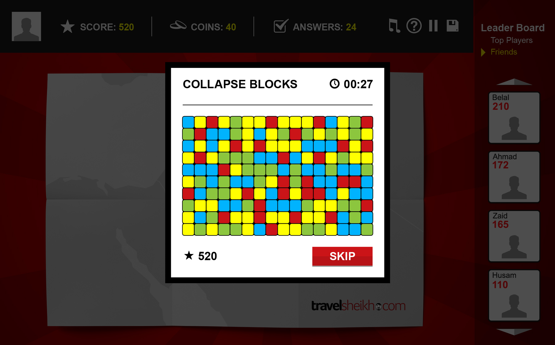 Travel Sheikh collapse game