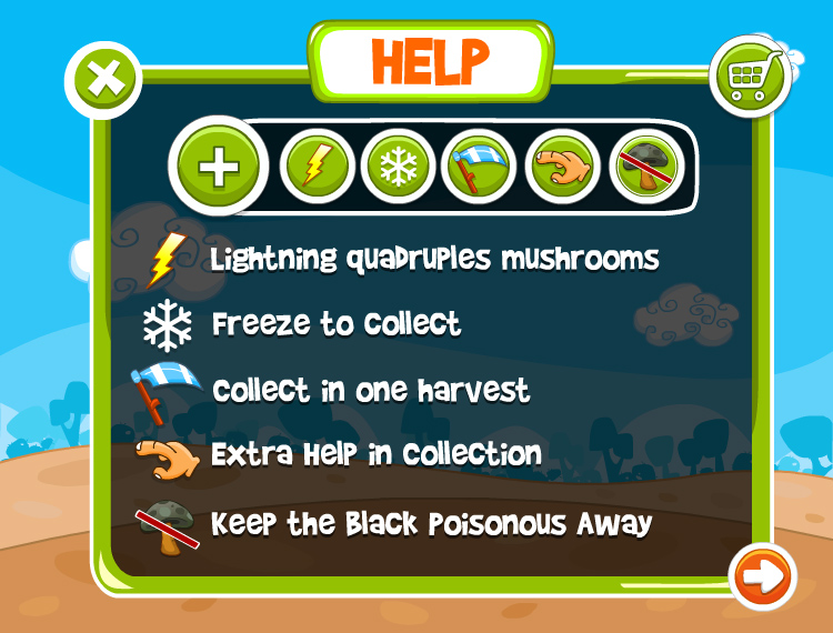 Zapmashroom help screen