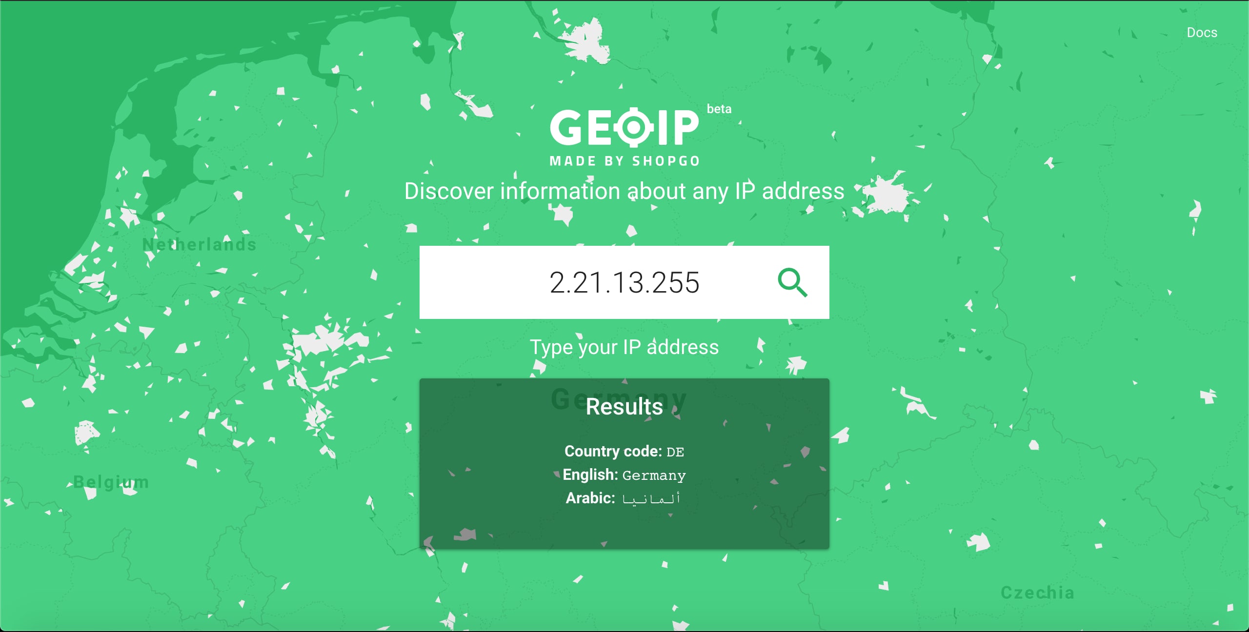 Geoip screen two