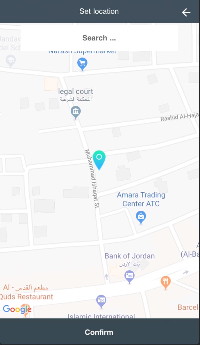 Pick location
