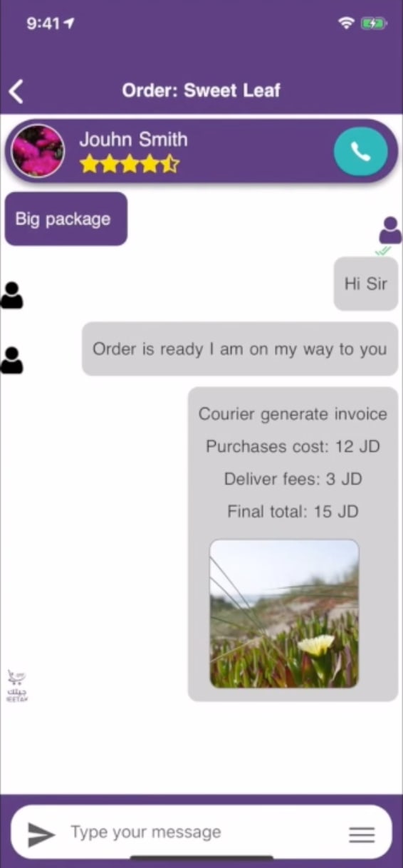 Order chat