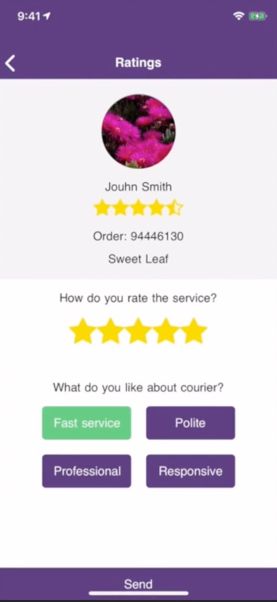 Rating delivery