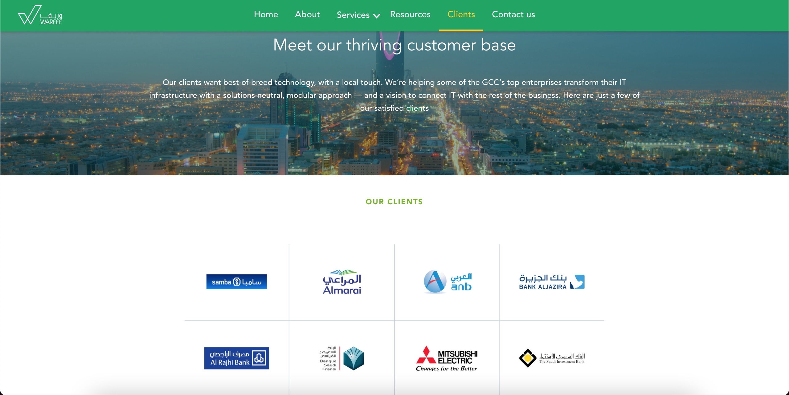 Wareef clients