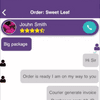 Order chat